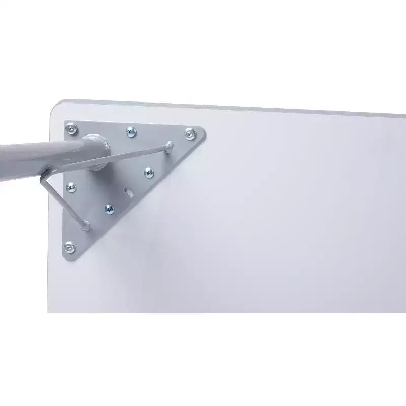 Tavolo e sedie per attività Set tavolo 24x48 con bordo spruzzato grigio e gambe regolabili e 4 sedie nere da aula da 14 pollici
