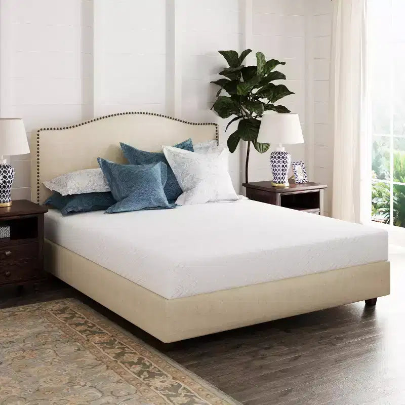 Materasso in Memory Foam Ego White 8 Medium Gel Green Tea AeroFusion