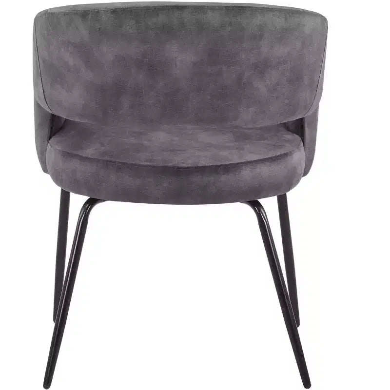 Set da pranzo Verve 5 pezzi con tavolo da pranzo rotondo da 36" con ripiano in MDF nero e 4 sedie da pranzo