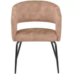 Set da pranzo Verve 5 pezzi con tavolo da pranzo rotondo da 36" con ripiano in MDF nero e 4 sedie da pranzo