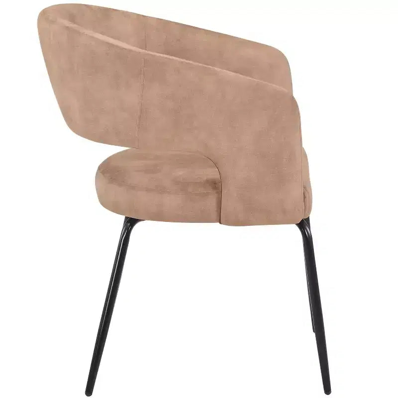 Set da pranzo Verve 5 pezzi con tavolo da pranzo rotondo da 36" con ripiano in MDF nero e 4 sedie da pranzo