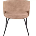Set da pranzo Verve 5 pezzi con tavolo da pranzo rotondo da 36" con ripiano in MDF nero e 4 sedie da pranzo