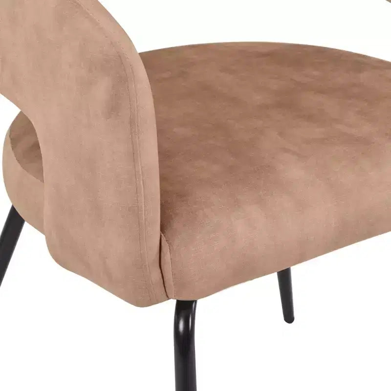 Set da pranzo Verve 5 pezzi con tavolo da pranzo rotondo da 36" con ripiano in MDF nero e 4 sedie da pranzo