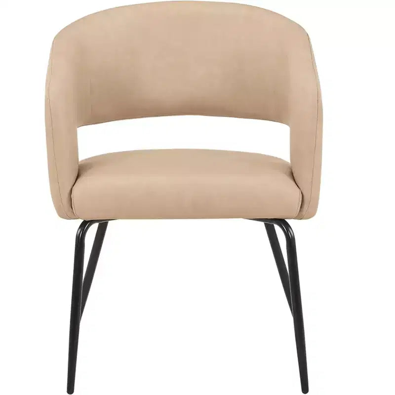 Set da pranzo Verve 5 pezzi con tavolo da pranzo rotondo da 36" con ripiano in MDF nero e 4 sedie da pranzo