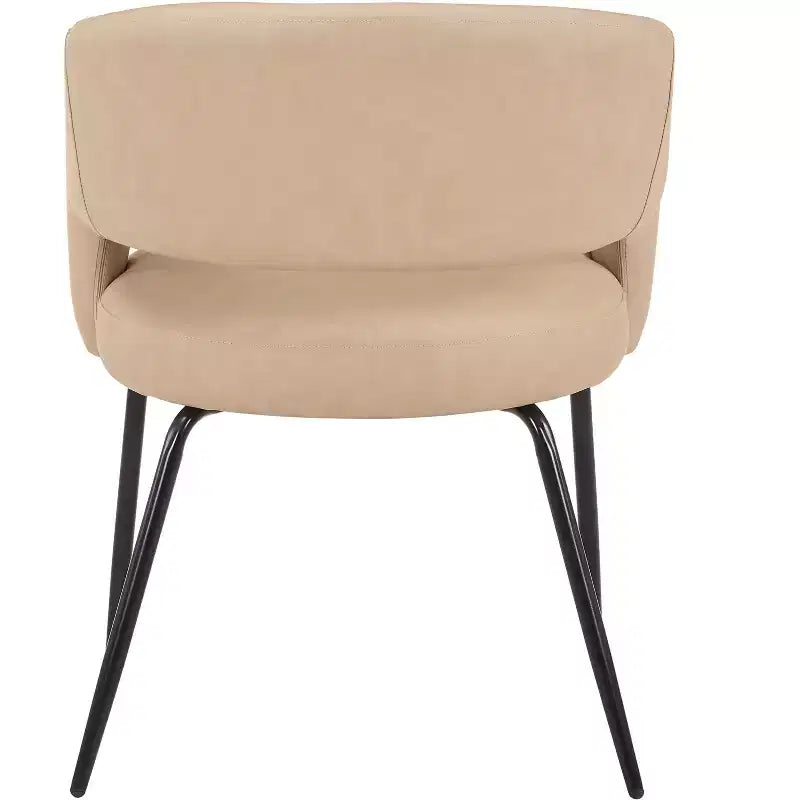Set da pranzo Verve 5 pezzi con tavolo da pranzo rotondo da 36" con ripiano in MDF nero e 4 sedie da pranzo