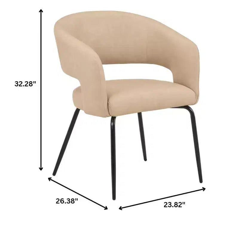 Set da pranzo Verve 5 pezzi con tavolo da pranzo rotondo da 36" con ripiano in MDF nero e 4 sedie da pranzo