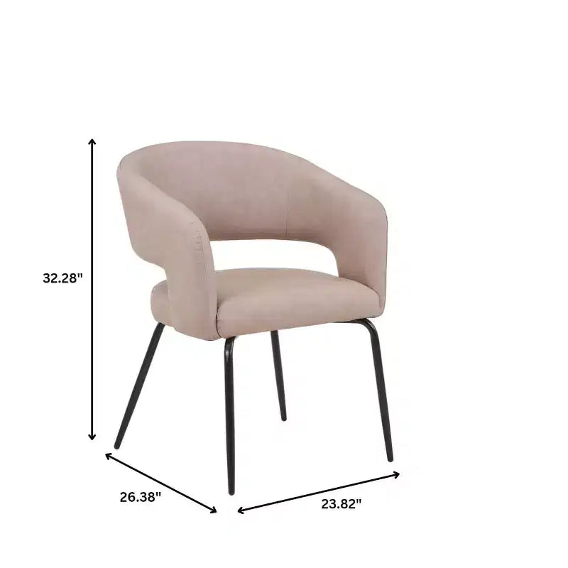 Set da pranzo Verve 5 pezzi con tavolo da pranzo rotondo da 36" con ripiano in MDF nero e 4 sedie da pranzo