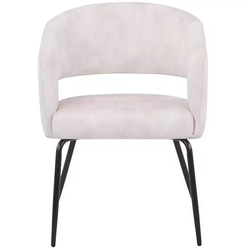 Set da pranzo Verve 5 pezzi con tavolo da pranzo rotondo da 36" con ripiano in MDF nero e 4 sedie da pranzo