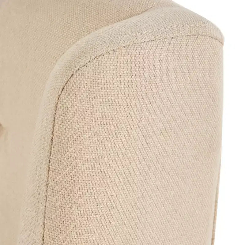 Sedie da pranzo poltroncine senza braccioli con schienale alto a orecchioni e impunture capitonné a rombi, blu/beige/grigio/marrone/rosso/nero-Merax