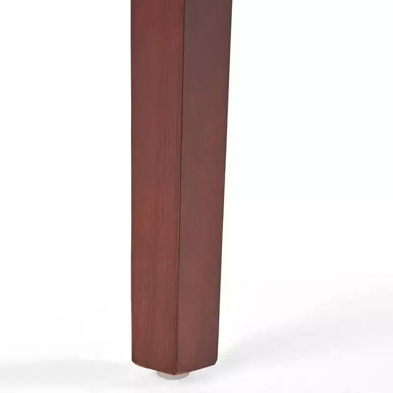 Sedie da pranzo poltroncine senza braccioli con schienale alto a orecchioni e impunture capitonné a rombi, blu/beige/grigio/marrone/rosso/nero-Merax