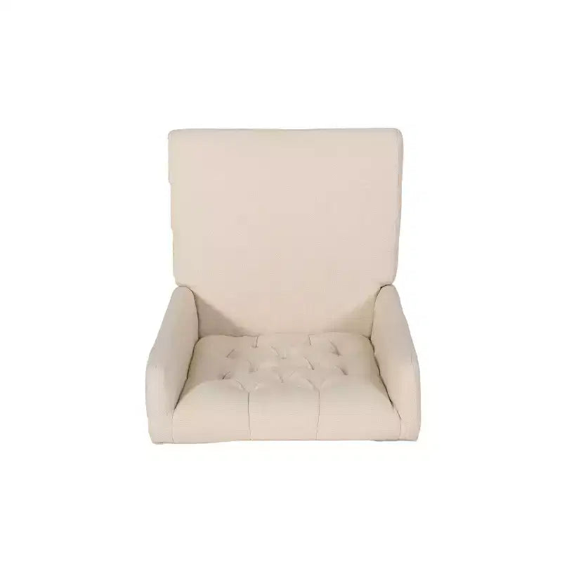 Sedie da pranzo poltroncine senza braccioli con schienale alto a orecchioni e impunture capitonné a rombi, blu/beige/grigio/marrone/rosso/nero-Merax