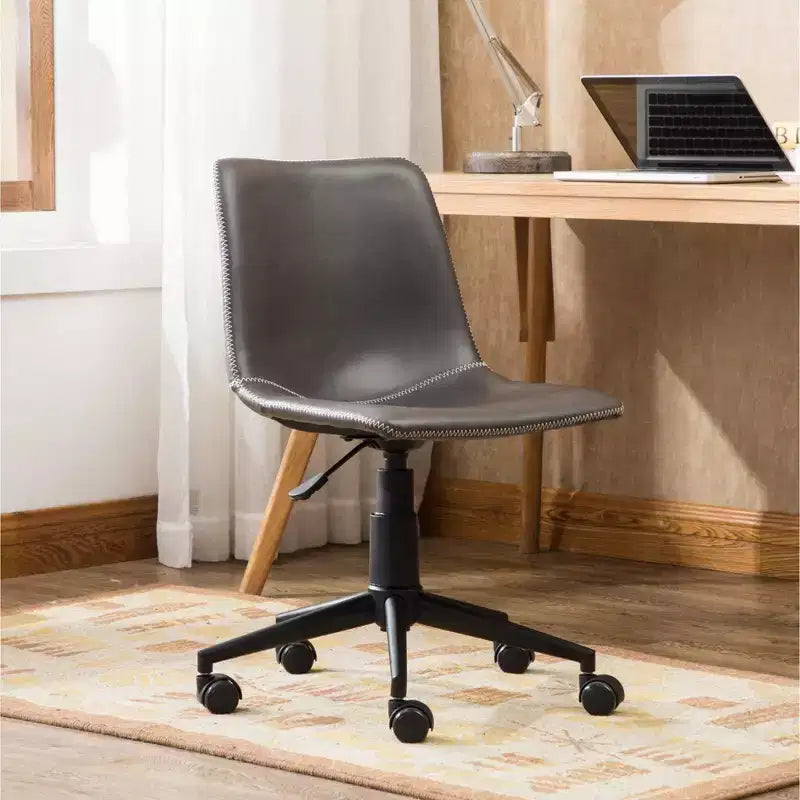 Sedia da ufficio in pelle PU Sedia da ufficio girevole a 360°
