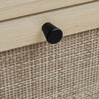 Scarpiera 3 ante in rattan, mobile scarpiera indipendente moderno