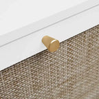 Scarpiera 3 ante in rattan, mobile scarpiera indipendente moderno