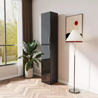Armadietti Decorativi Indipendenti a 2 Ante con Ripiani Regolabili