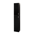 CLIHOME 2 Doors Freestanding Decorative Storage Cabinets with Adjustable Shelves