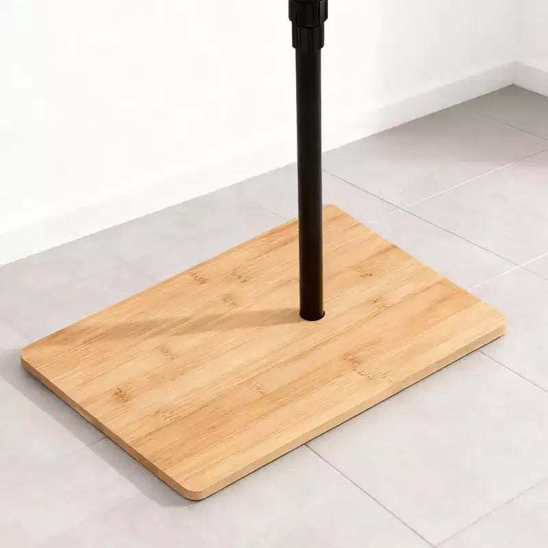 Tavolini da vassoio in bambù, tavolino laterale regolabile in altezza per divano, tavolini ovali in metallo a forma di C con fessure per soggiorno e camera da letto, montaggio semplice, naturale