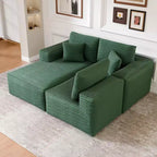 Divano componibile con chaise longue a L, divano moderno imbottito Cloud con cuscini decorativi per soggiorno e camera da letto
