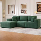 Divano componibile con chaise longue a L, divano moderno imbottito Cloud con cuscini decorativi per soggiorno e camera da letto