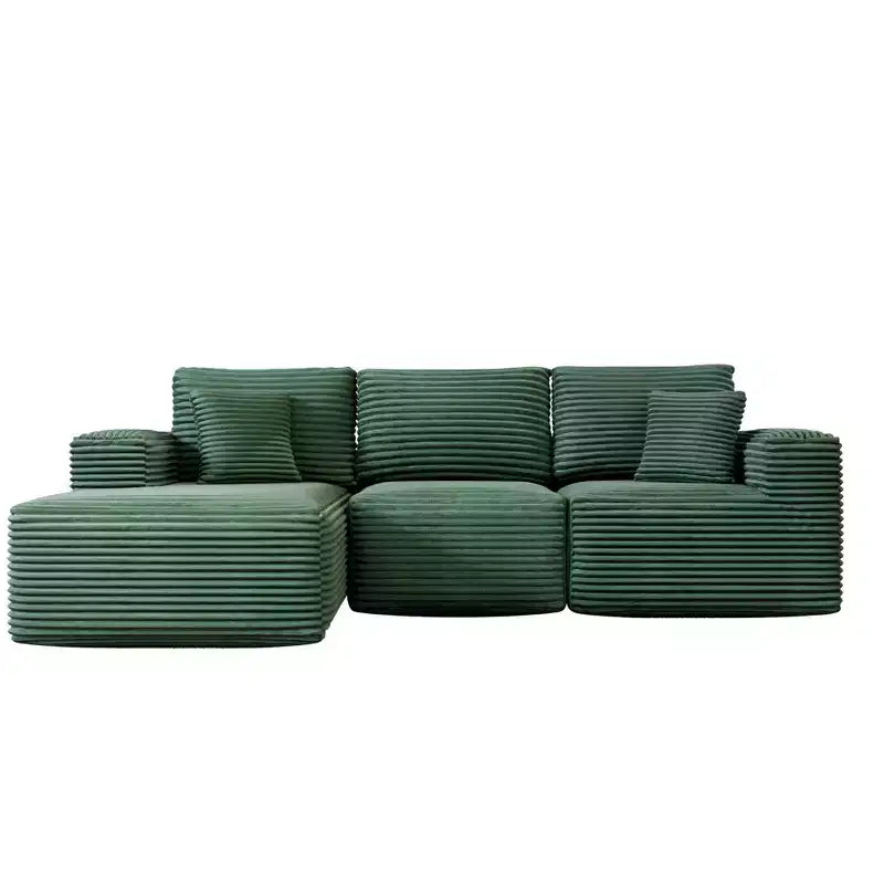 Divano componibile con chaise longue a L, divano moderno imbottito Cloud con cuscini decorativi per soggiorno e camera da letto