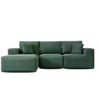 Divano componibile con chaise longue a L, divano moderno imbottito Cloud con cuscini decorativi per soggiorno e camera da letto