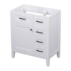 Base per mobile bagno a 30" senza lavello, con cassetti in MDF, telaio solido, colore verde