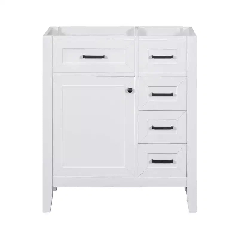 Base per mobile bagno a 30" senza lavello, con cassetti in MDF, telaio solido, colore verde