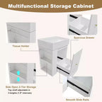 Mobile bagno 20 in ceramica per lavabo, cassetto portaoggetti in MDF, mensola laterale, maniglia dorata, piccolo bagno