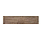 62.9 Consolle per ingresso rustico con ripiano portaoggetti, tavolo da corridoio in legno massello di abete con dettagli in rivetti metallici per soggiorno