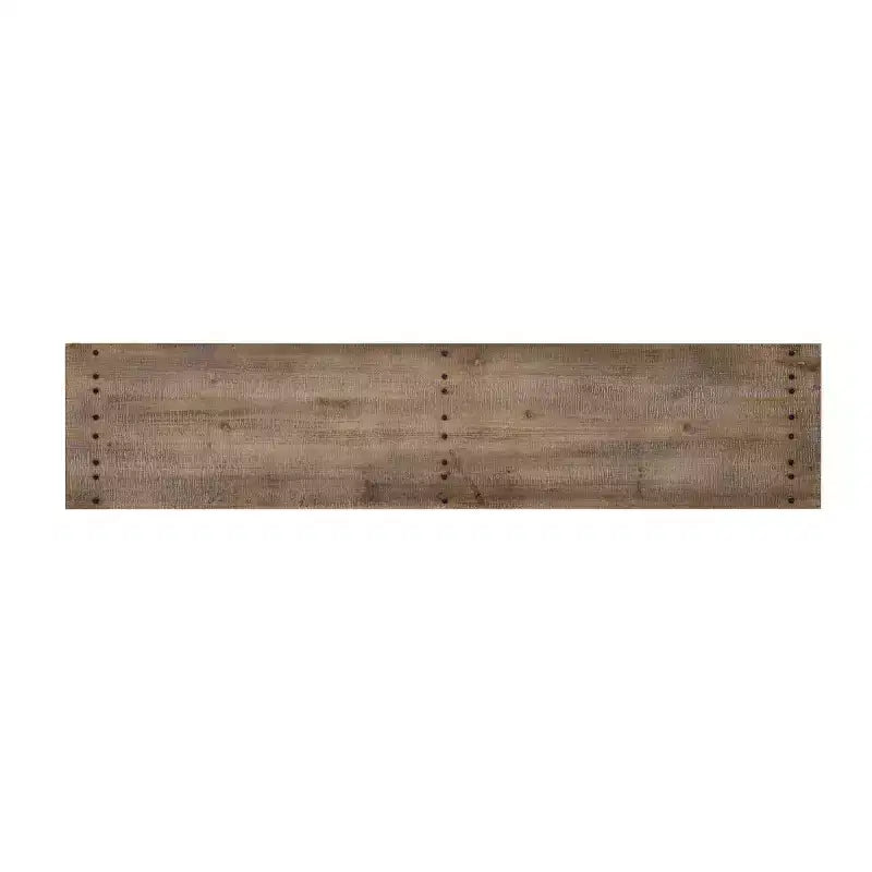 62.9 Consolle per ingresso rustico con ripiano portaoggetti, tavolo da corridoio in legno massello di abete con dettagli in rivetti metallici per soggiorno