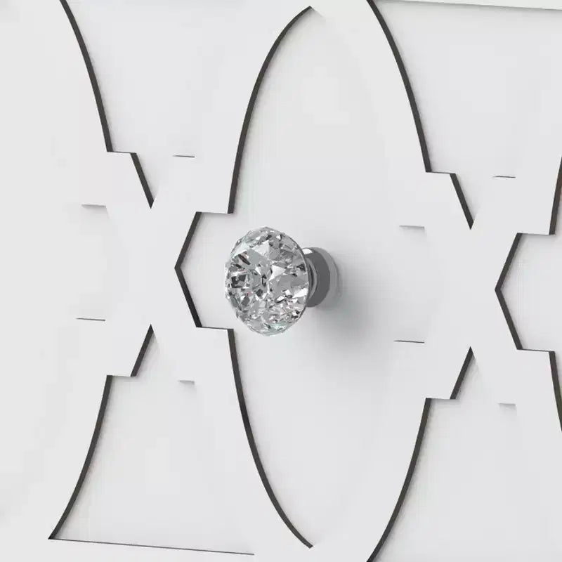 Comodino a 2 cassetti con ripiano aperto in bianco 22.8 L 15.7 P 26.8 A