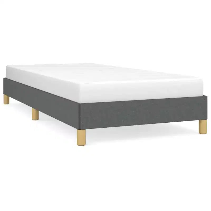 Struttura letto Grigio Scuro Poliestere, Compensato, Legno Ingegnerizzato Twin XL