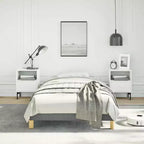 Struttura letto Grigio Scuro Poliestere, Compensato, Legno Ingegnerizzato Twin XL