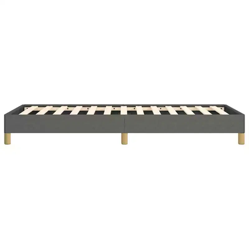 Struttura letto Grigio Scuro Poliestere, Compensato, Legno Ingegnerizzato Twin XL