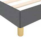 Struttura letto Grigio Scuro Poliestere, Compensato, Legno Ingegnerizzato Twin XL