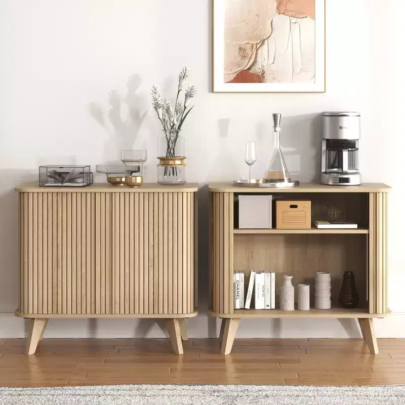 Madia a buffet con ante cannettate 70 cm L x 40 cm P x 70.5 cm A