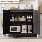 Madia moderna con 2 ante in rattan - Mobile contenitore credenza per soggiorno, sala da pranzo e ingresso