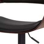 Sgabello da bar regolabile Bentwood nero