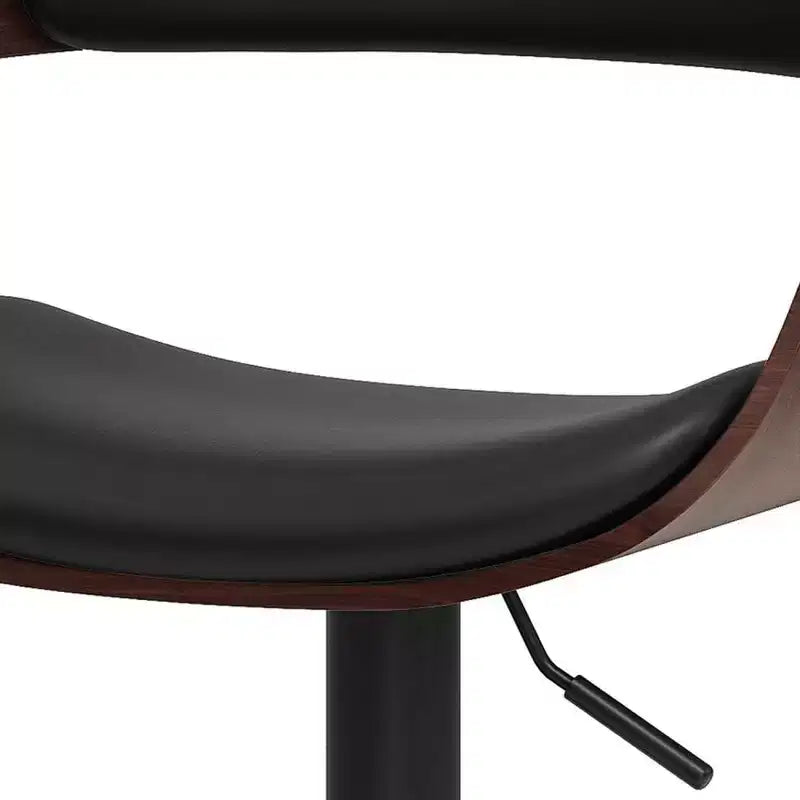 Sgabello da bar regolabile Bentwood nero