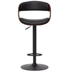 Sgabello da bar regolabile Bentwood nero