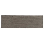 Mila Server Grigio Lavato - : Stile Contemporaneo, Finitura in Impiallacciatura, Ante in Vetro, 3 Cassetti